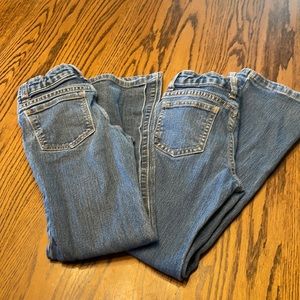 Lot of 2 Girls Crazy 8 Bootcut Jeans 7 Slim